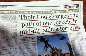 Hamas se stěžuje: „ Jejich Bůh mění směr našich raket“