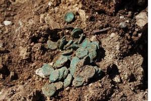 Nález bronzových mincí z dob židovského povstání proti Římu