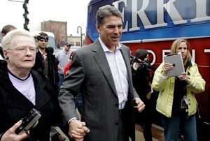 Rick Perry ve sborech v Iowe